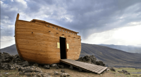 Noah removed the covering of the ark, and looked, and, behold, the face ...